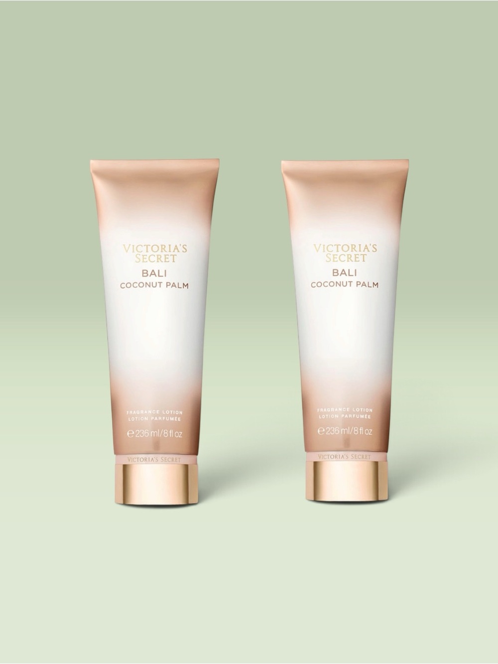 Victoria's Secret BALI COCONUT PALM Fragrance Lotion ~ 8 fl.oz. ( Lot of 2 )